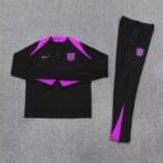 2025 England Black Training Kits Long Football Track suits - Image 3