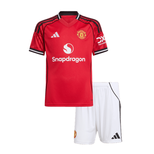 Manchester United Custom Home Soccer Kit 2025-26