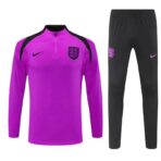 2025 England Purple Training Kits Long Football Track suits