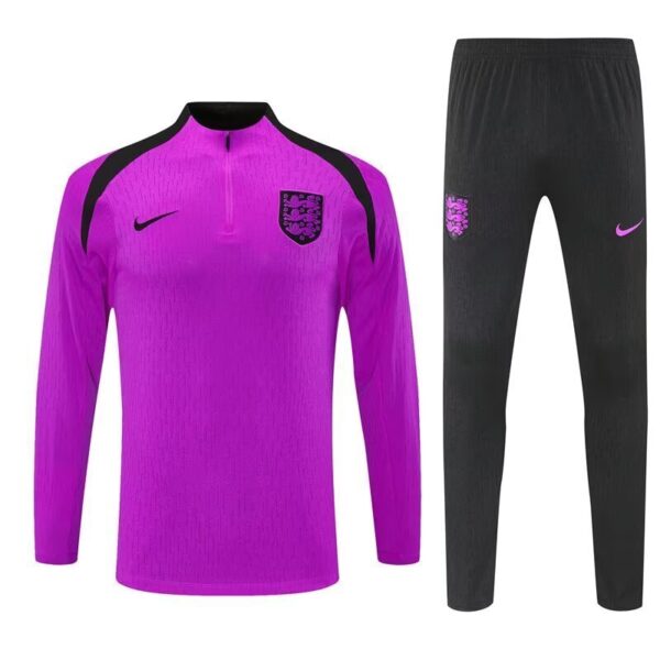 2025 England Purple Training Kits Long Football Track suits