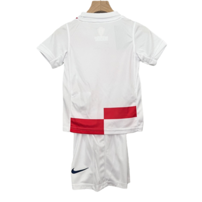 Croatia Home Kids Football Jersey Kit Euro 2024 - Image 2