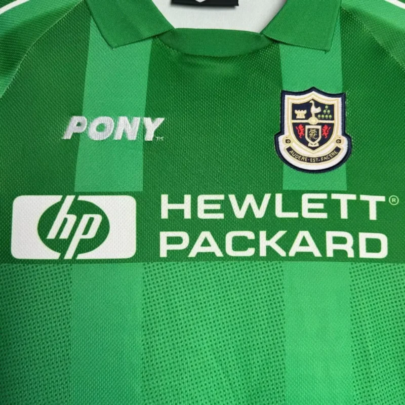 Retro Tottenham Hotspur 1997-99 Green Goalkeeper Long Sleeve Jersey - Image 4