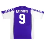 Fiorentina BATISTUTA #9 RUI COSTA #10    1999/00 Retro Jersey Home - Image 3