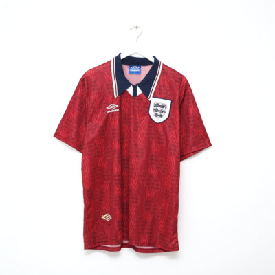 England Retro Soccer Jersey Away Shirt 1994 - Image 2