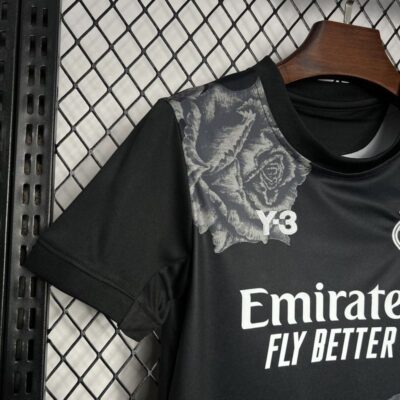 Y3 Real Madrid  24-25 Kids Kits Black Youth Apparels Jersey - Image 5