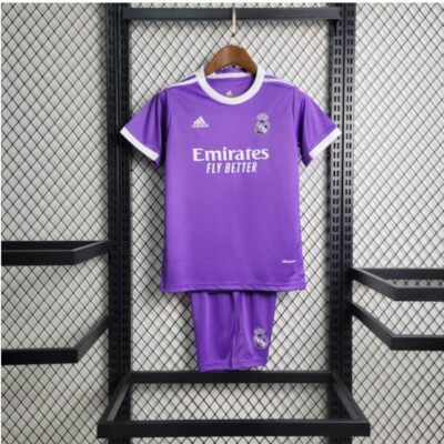 Real Madrid 16-17 Away Retro Kids Kits Children Sets Football Jersey - Image 3