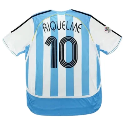 Argentina World Cup 2006 Retro Jersey Home - Image 3