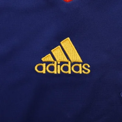 2010 Spain Nation Retro Soccer Jersey Away Long Sleeve Replica World Cup - Image 4