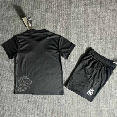 Y3 Real Madrid  24-25 Kids Kits Black Youth Apparels Jersey - Image 8