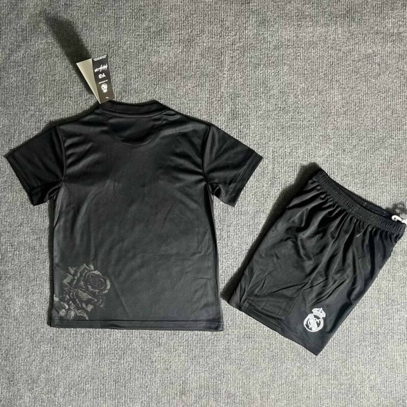 Y3 Real Madrid  24-25 Kids Kits Black Youth Apparels Jersey - Image 8