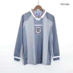 England Euro Cup 1996 Retro Away Long Sleeve Jersey - Image 3
