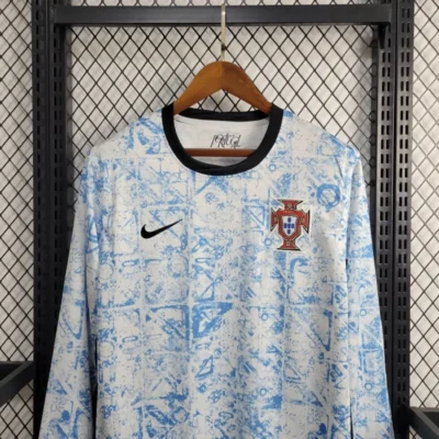 2024 Portugal Nation Away Long Sleeve Jersey Euro - Image 4