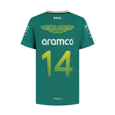 Aston Martin F1 2025 Kids Alonso Driver T-Shirt - Image 2