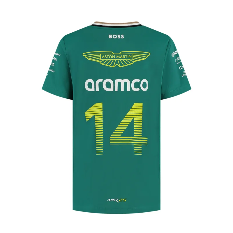 Aston Martin F1 2025 Kids Alonso Driver T-Shirt - Image 2