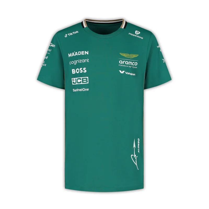 aston-martin-f1-2025-kids-alonso-driver-t-shirt-fuelertm-701233038001808-fueler-store-50010.webp Aston Martin F1 2025 Kids Alonso Driver T-Shirt - Image 1