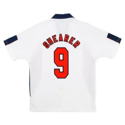 1998 World Cup England Home White Retro Jersey - Image 5