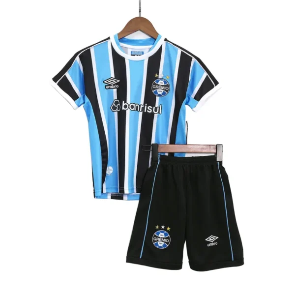 Kids Gr¨ºmio FBPA  2023/24 Home Kit Jersey+Shorts