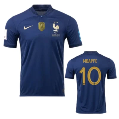 2022 France Soccer Jersey Home Replica World Cup - Image 3