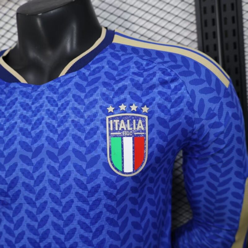 2026 ltaly World Cup Home Long Sleeve Football jersey Player version - Image 5