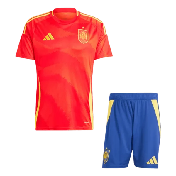 2024 Spain Nation Home Kit(Jersey+Shorts) Soccer Apparels Euro