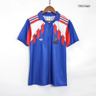 1990 France Retro Jersey Home World Cup - Image 3