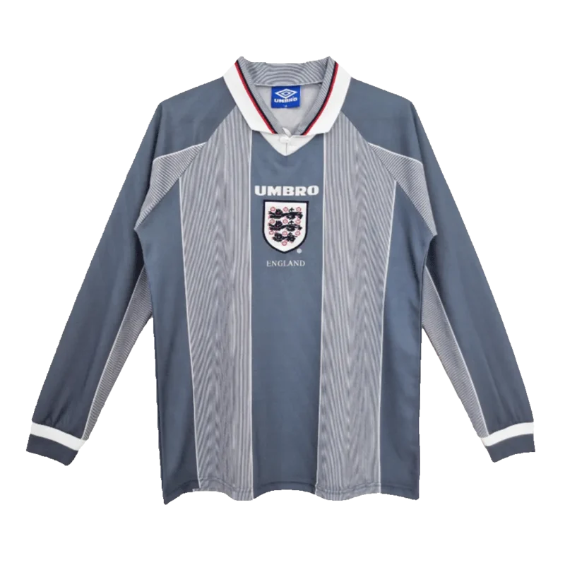 England Euro Cup 1996 Retro Away Long Sleeve Jersey - Image 1