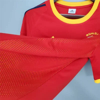 2002 Spain Nation Retro Jersey Home World Cup - Image 7