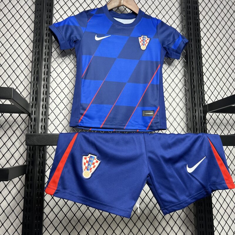 Croatia Away Kids Football Jersey Kit Euro 2024 - Image 5