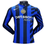 24-25 Inter Milan Home Long Sleeve Kit Player Version Shirt Soccer Jersey