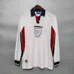 1998 England World Cup Home Retro Jersey Long Sleeve #7 BACKHAM #20 OWEN - Image 11
