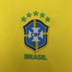 Kids Brazil Home Soccer Kits 2025 - Image 4