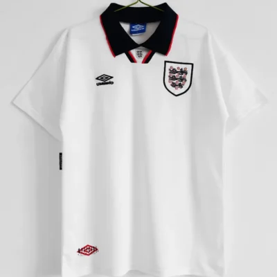 England 1994/95  Retro Soccer Jersey Home - Image 3