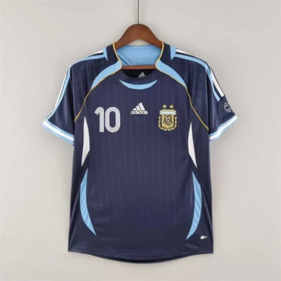 Argentina World Cup 2006 Retro Jersey Away - Image 5