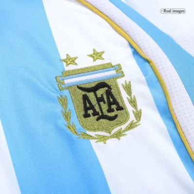 Retro Argentina World Cup 2006 Home Long Sleeve Jersey - Image 5