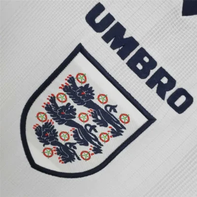England Euro Cup 1996 Retro Jersey Home - Image 7