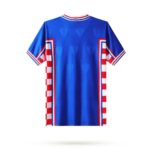 Croatia Nation Retro Men Jersey Away World Cup Blue 1998 - Image 3
