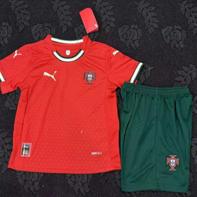 2025 Portugal  Home kids kit jersey