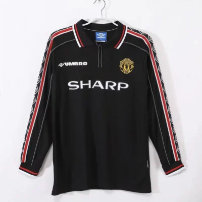 98-99 Manchester United home Red Devils retro  jersey