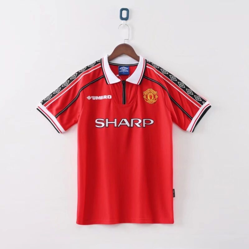 1f961233-f3dc-44bb-ba3e-e7fba55d21a5 98-99 Manchester United home retro Beckham jersey - Image 1