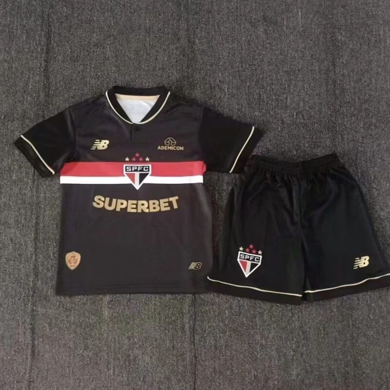 3bdfc4e8-a187-498b-ae34-70a4c7a4c1b6 2025 Sao Paulo FC Third away kids kit jersey - Image 1