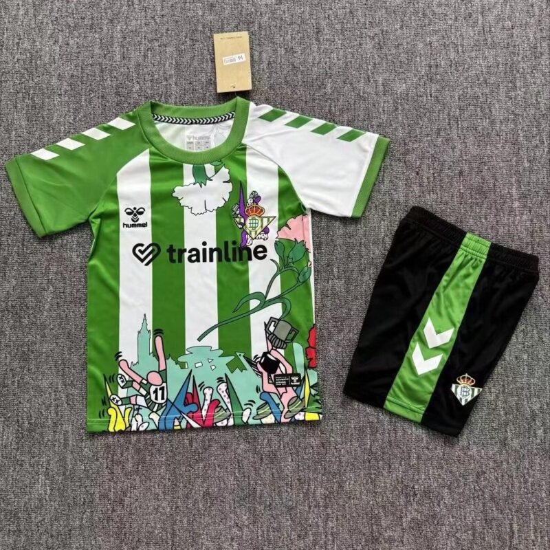 4780dfd5-25da-47e7-94af-19813e5e75a7 2026/2027 Real Betis kids kit jersey - Image 1