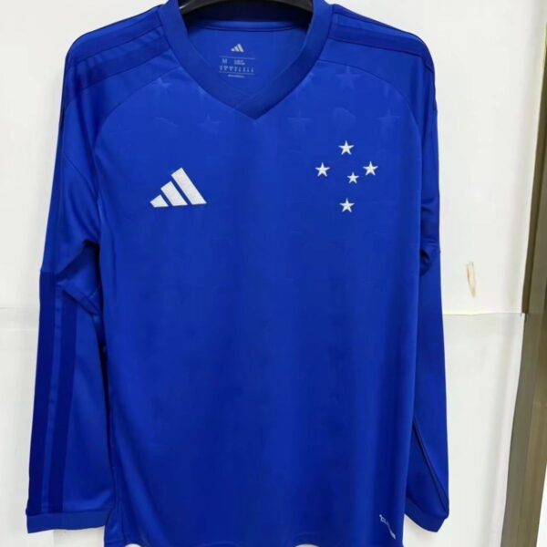 26-27 Cruzeiro new home long sleeved jersey