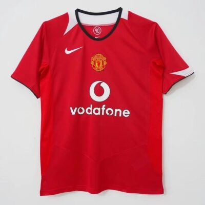 2004-06 Manchester United home retro Champions League jersey