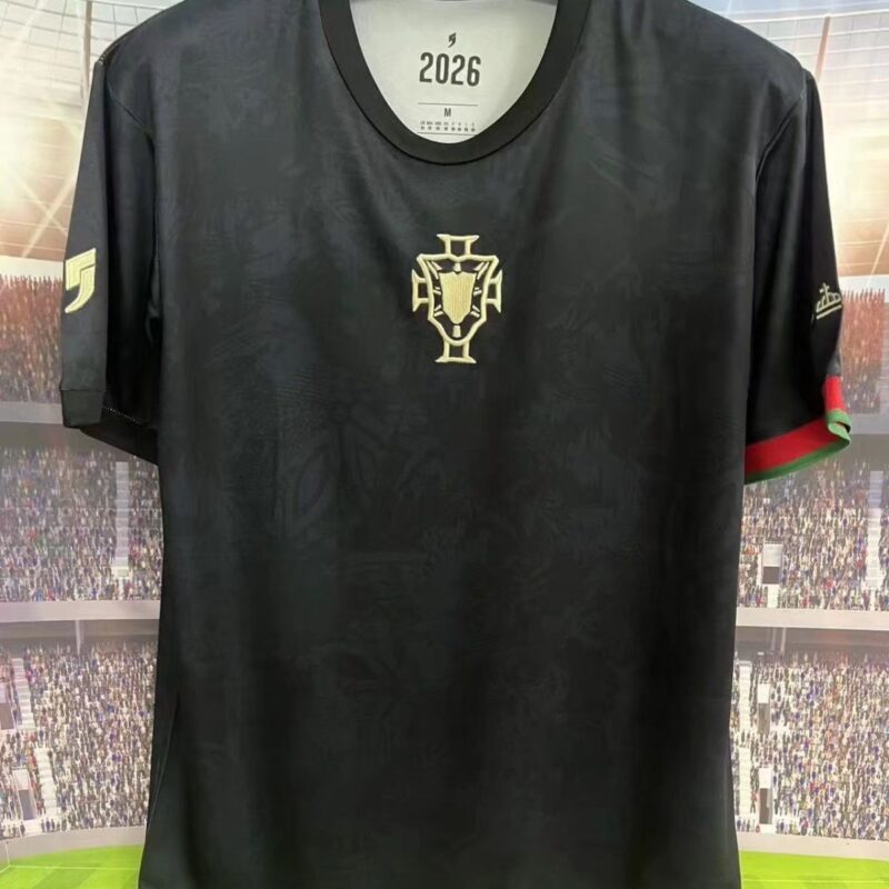 5b3788c7-c110-4e58-8475-489a430a1f0a 2026 World Cup Portugal black jersey - Image 1