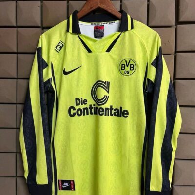 1996 Borussia Dortmund Long Sleeve home retro jersey