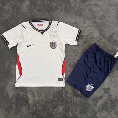 2026 England Home kids kit jersey