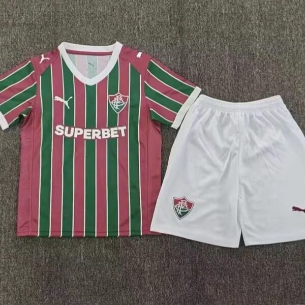 2026-27 new Fluminense FC season home jersey kids set