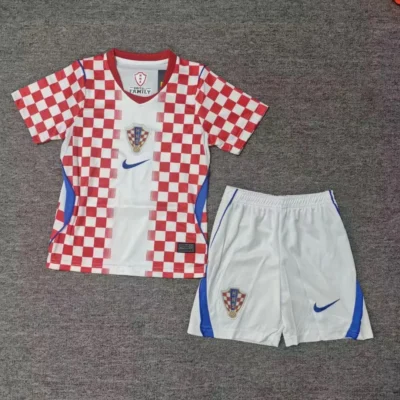 2026 World Cup Croatia home kids kit jerseys