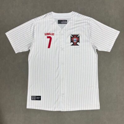 2025 Portugal White Baseball  jersey