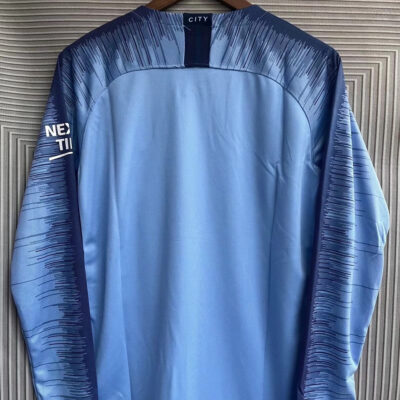 2018-2019 Manchester City home retro jersey - Image 2